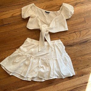 White SHEIN 2 piece size small